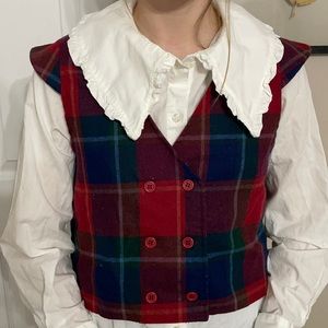 Vintage RussTeen plaid vest